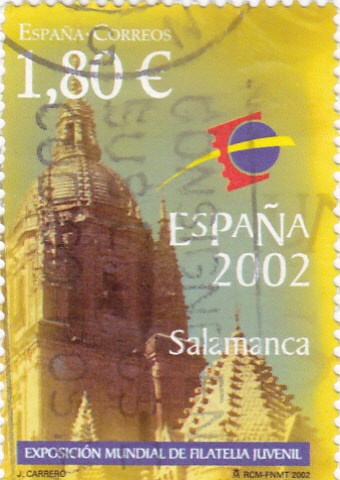 exposición mundial de filatelia juvenil-Salamanca 2002