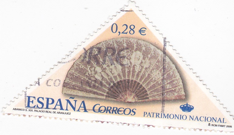 Patrimonio nacional-abanico s. XIX Palacio Real de Aranjuez