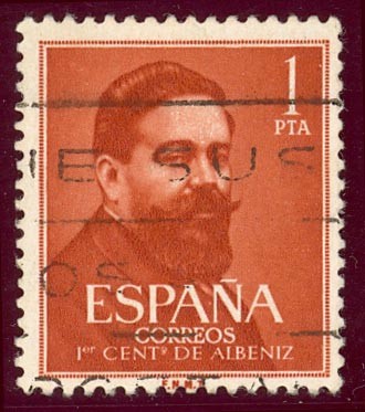 1960 I Centenario de la muerte Isaac Albeniz - Edifil:1321