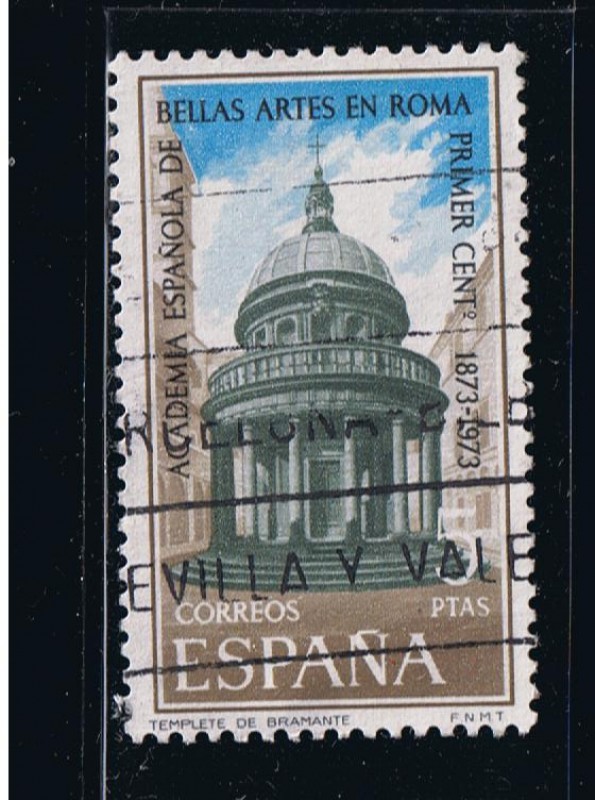 Edifil  2183  Primer centenario de la Academia Española de Bellas Artes en Roma.  