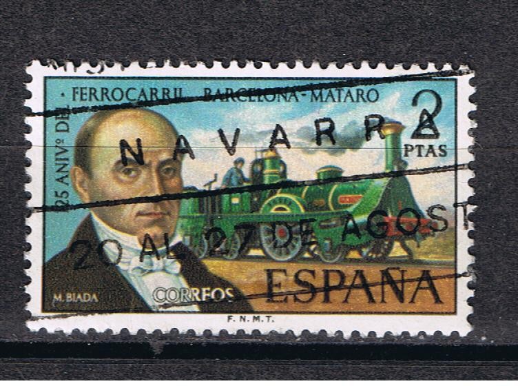 Edifil  2173  125º Aniver. del Ferrocarril Barcelona-Mataró.  