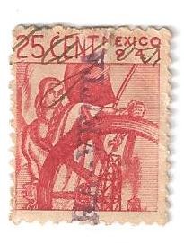 mexico 1941 25 centavos