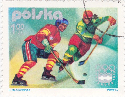 INNSBRUCK-1976  - jockey sobre hielo