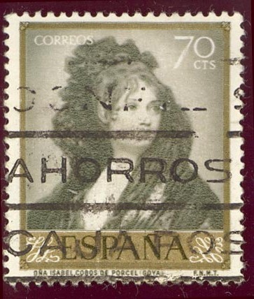 1958 Goya. Isabel Cobos de Porcel  - Edifil:1214