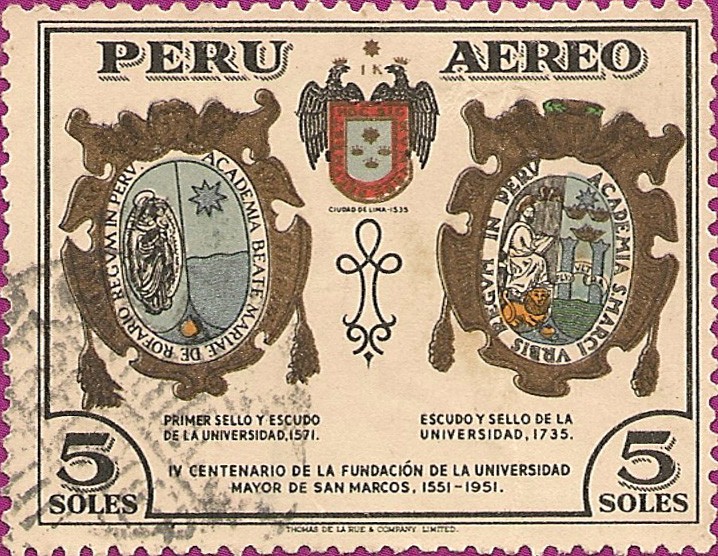 IV Centenario de la Fundación de la Universidad Mayor de San Marcos 1551-1951.
