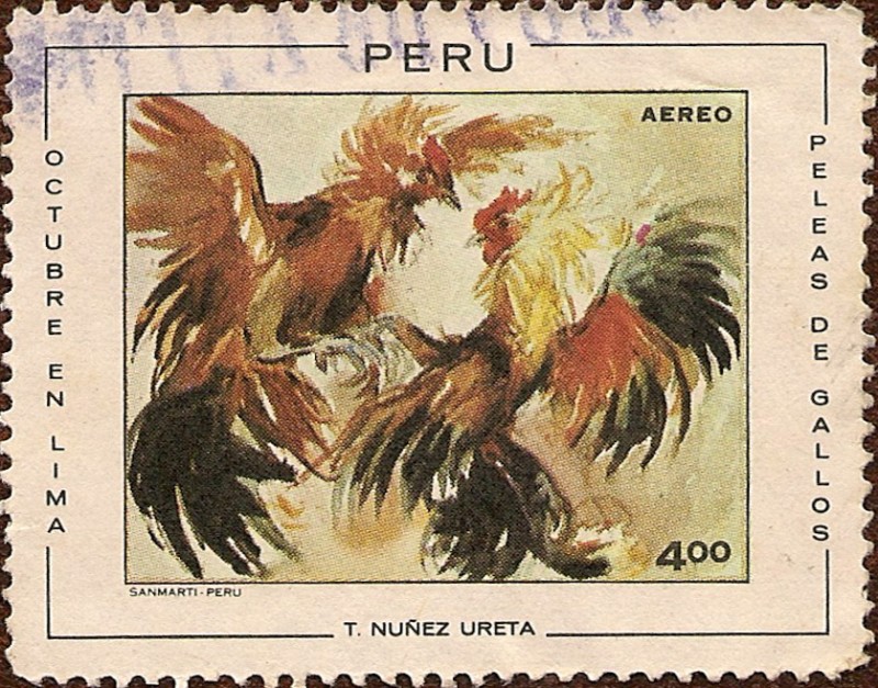 Octubre en Lima - Pelea de Gallos - T. Nuñez Ureta.