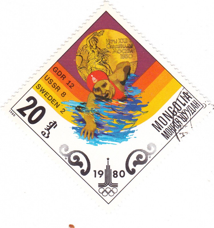 J.J.O.O. - MOSCÚ-80  -  Natación