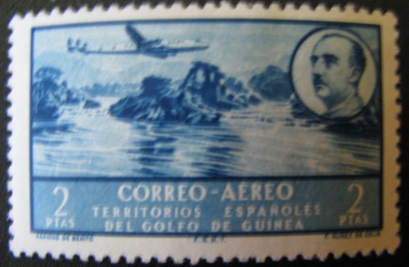 correo aereo golfo ginea franco