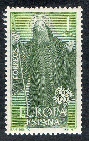 1675- Europa- CEPT. San Benito , Patrón de Europa.