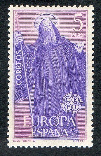1676- Europa- CEPT. San Benito , Patrón de Europa.