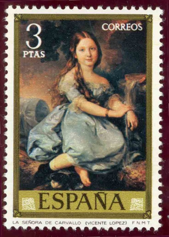 1973 Vicente Lopez Portaña. La señora de Carballo - Edifil:2148