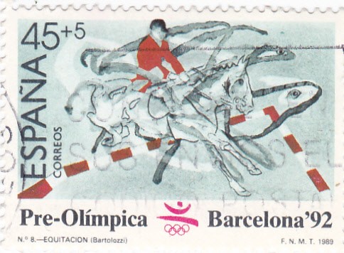 pre-olímpica Barcelona-92 -Equitación