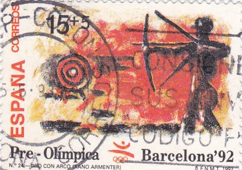pre-olímpica Barcelona-92  - tiro con arco