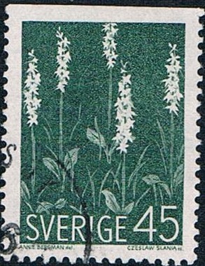 FLORES SALVAJES DE LOS PAISES NÓRDICOS. ORQUÍDEA. Y&T Nº 590