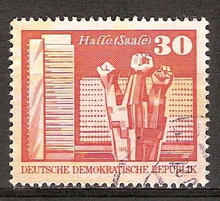Monumento en conmemoración de los Trabajadores en Halle-Saale,Berlín.DDR 