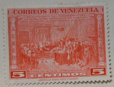 FIRMA DEL ACTA DE LA INDEPENDENCIA