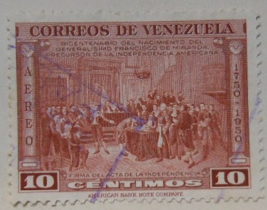 FIRMA DEL ACTA DE LA INDEPENDENCIA