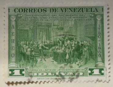 FIRMA DEL ACTA DE LA INDEPENDENCIA