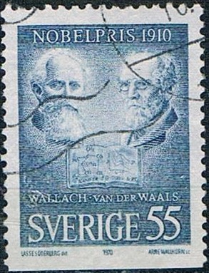 LAUREADOS CON EL PREMIO NOBEL EN 1910. DENT. A 3 LADOS Y&T Nº 679a
