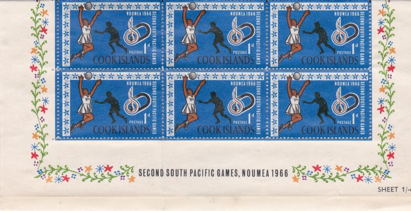 II Juegos Pacifico Sur-NOUMEA-1966  ISLAS COOK