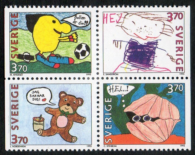 Michel 1894/97  Greeting stamps 4 v.