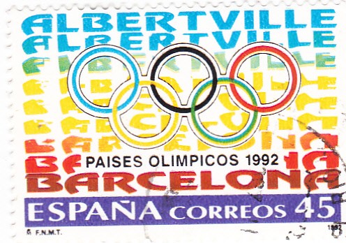 paises olímpicos 1992 Barcelona -Albertville
