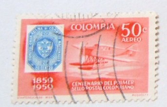 CENTENARIO DEL PRIMER SELLO POSTAL COLOMBIANO