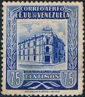 OFICINA DE CORREOS DE CARACAS. Y&T Nº A-444