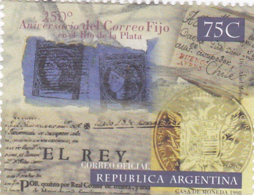 250 aniversario del correo fijoen el Rio de la Plata