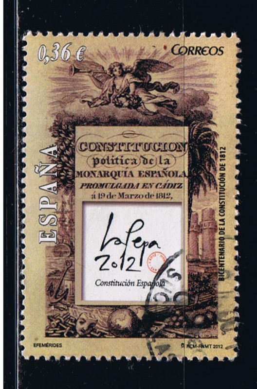 Edifil  4707  Efemérides.  Constitución Española  · La Pepa ·. 