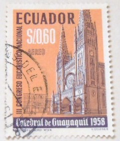  III CONGRESO EUCARISTICO NACIONAL CATEDRAL DE GUAYAQUIL 1958