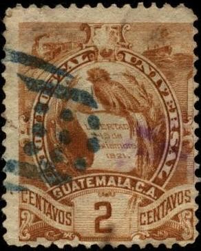 Serie Armas de Guatemala.   1887.