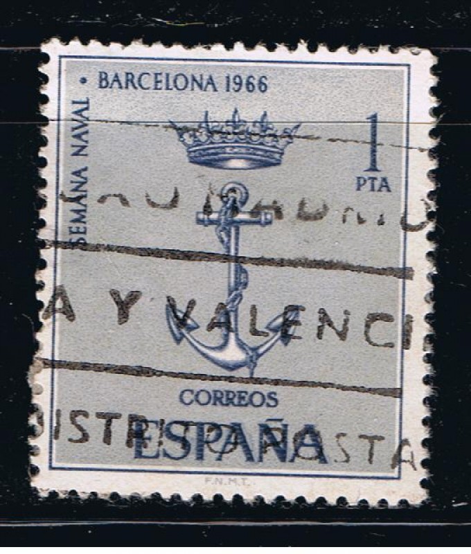Edifil  1737  Semana naval en Barcelona.  