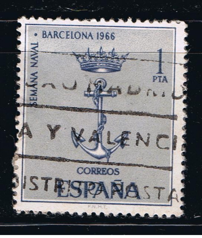 Edifil  1737  Semana naval en Barcelona.  