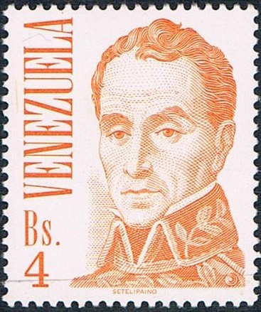 RETRATO DE SIMÓN BOLIVAR 1976. Y&T Nº 980