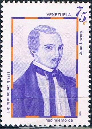200º ANIV. DEL NACIMIENTO DEL PINTOR JUAN LOVERA. Y&T Nº 1072