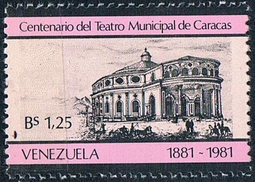 CENT. DEL TEATRO MUNICIPAL DE CARACAS. Y&T Nº 1089