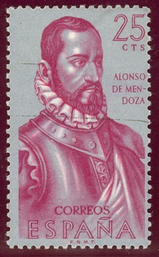 1962 Forjadores de America. Alonso de Mendoza - Edifil:1454