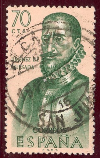 1962 Forjadores de America. Gonzalo Gimenez de Quesada - Edifil:1455