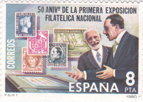 50 anivº de la primera exposición filatélica nacional   (A)