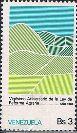 20º ANIV. DE LA LEY SOBRE LA REFORMA AGRARIA. Y&T Nº 1103