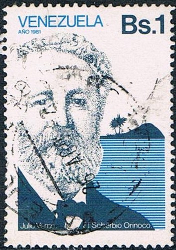 HOMENAJE A JULIO VERNE POR SU OBRA 'EL SOBERBIO ORINOCO'. Y&T Nº 1104