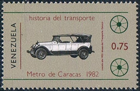 HISTORIA DEL TRANSPORTE II. AUTOMÓVIL LINCOLN DE 1923. Y&T Nº 1124