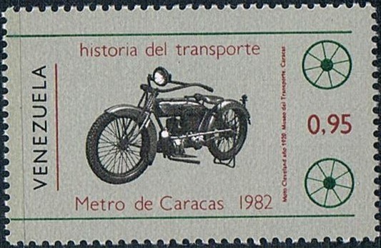 HISTORIA DEL TRANSPORTE II. MOTO CLEVELAND DE 1920. Y&T Nº 1127