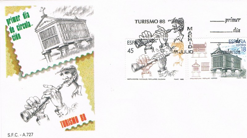 SPD TURISMO 1988. 2ª SERIE. ED Nº 2936 Y 2938