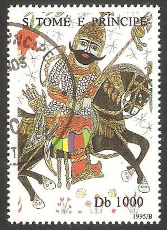1249 - Jinete con armadura de mallas y lanza