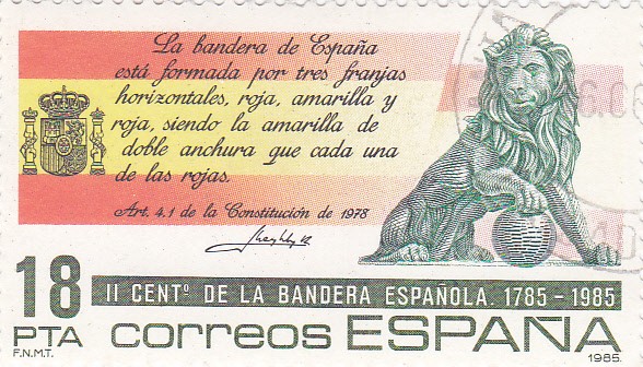II centº de la bandera española 1785-1985      (A)