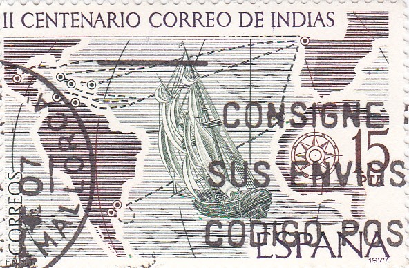 II centenario correo de Indias   (A)