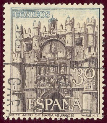 1965 Serie Turistica. Arco de Santa Maria. Burgos - Edifil:1644