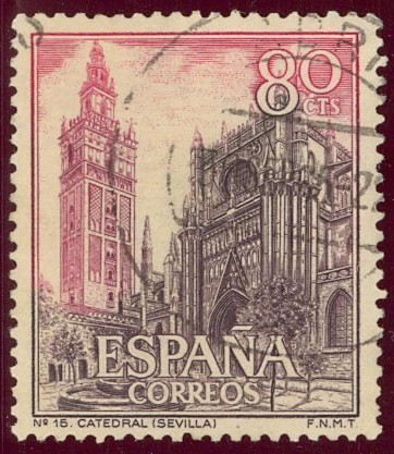 1965 Serie Turistica. Catedral de Sevilla - Edifil:1647